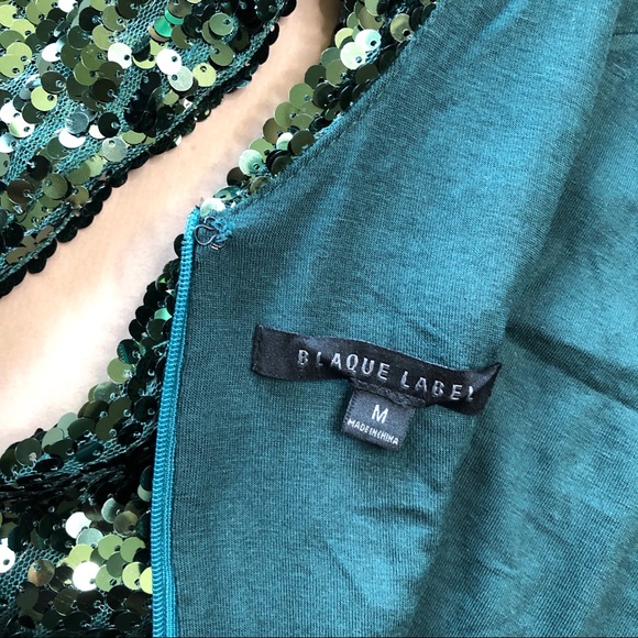 Green Sequin Mini Cocktail Dress - Picture 13 of 16